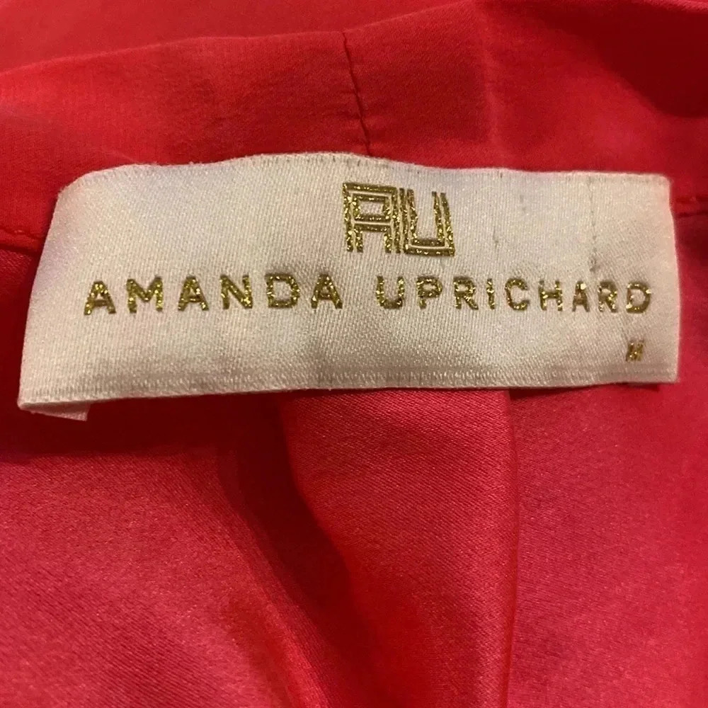 AMANDA Uprichard Absolutely Adorable Silk Dress Size M - Picture 7 of 8